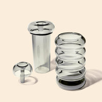 nwtn home bolla 3 piece gravity bong in charcoal gray bliss shop chicago