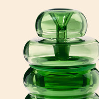 nwtn home bolla 3 piece gravity bong in emerald green bliss shop chicago