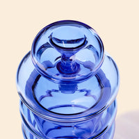 nwtn home bolla 3 piece gravity bong in lapis blue bliss shop chicago