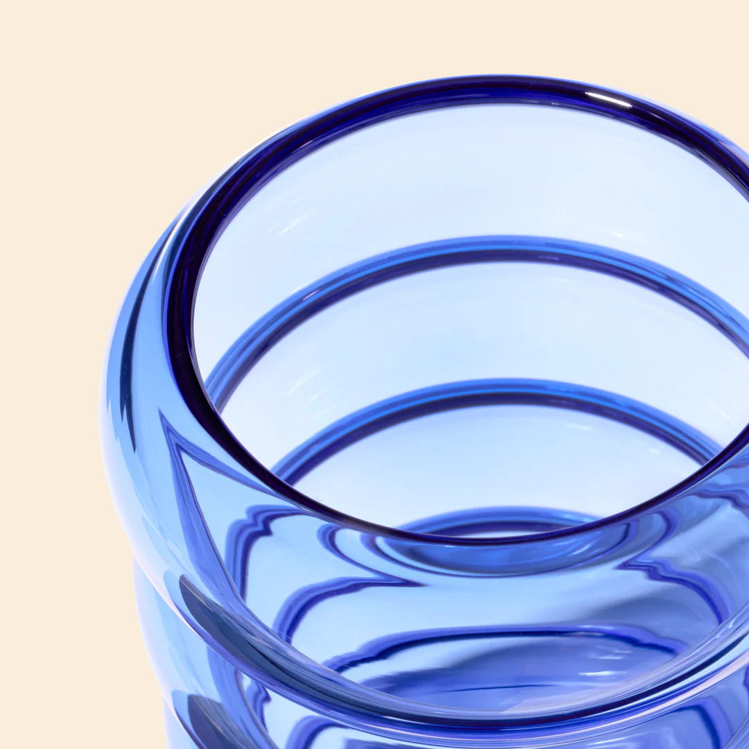 nwtn home bolla 3 piece gravity bong in lapis blue bliss shop chicago