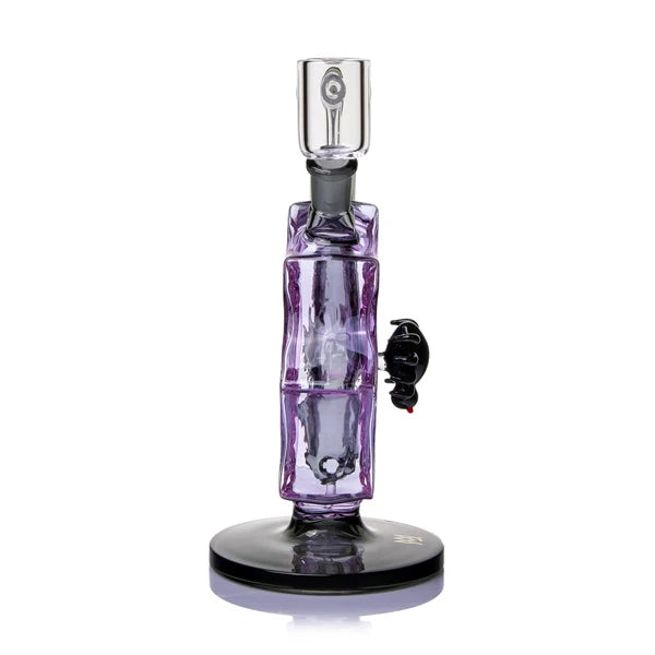 mj arsenal nightcrawler dab rig with purple spider web with 3D spider detail bliss shop chicago
