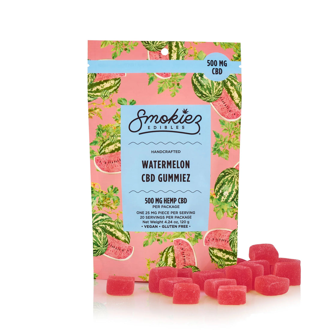 smokiez 20 piece watermelon cbd gummies 500mg bliss shop chicago 