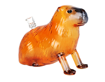 7.5 inch capybara shaped and designed glass bong bliss shop chicago