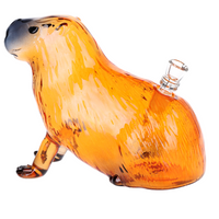 7.5 inch capybara shaped and designed glass bong bliss shop chicago