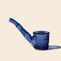 nwtn home highball vintage style hand pipe in lapis blue bliss shop chicago