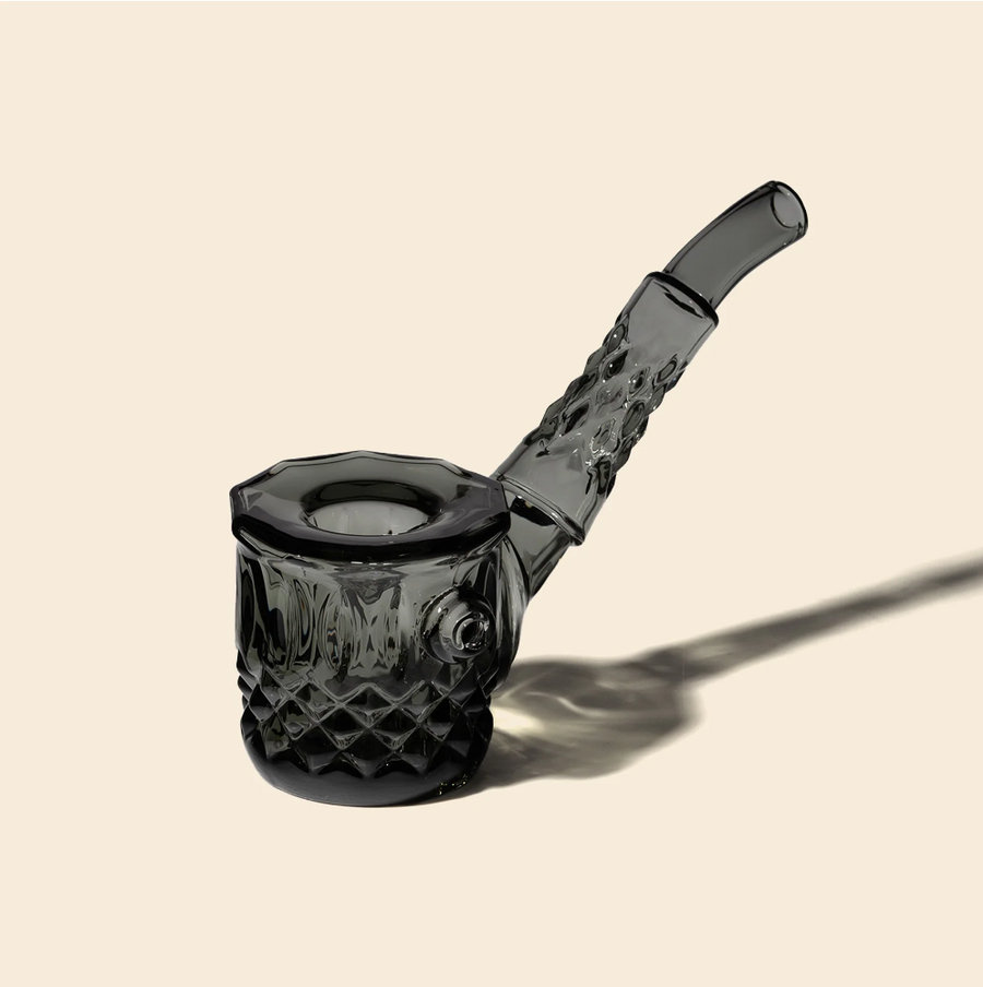 nwtn home highball vintage style hand pipe in charcoal gray bliss shop chicago