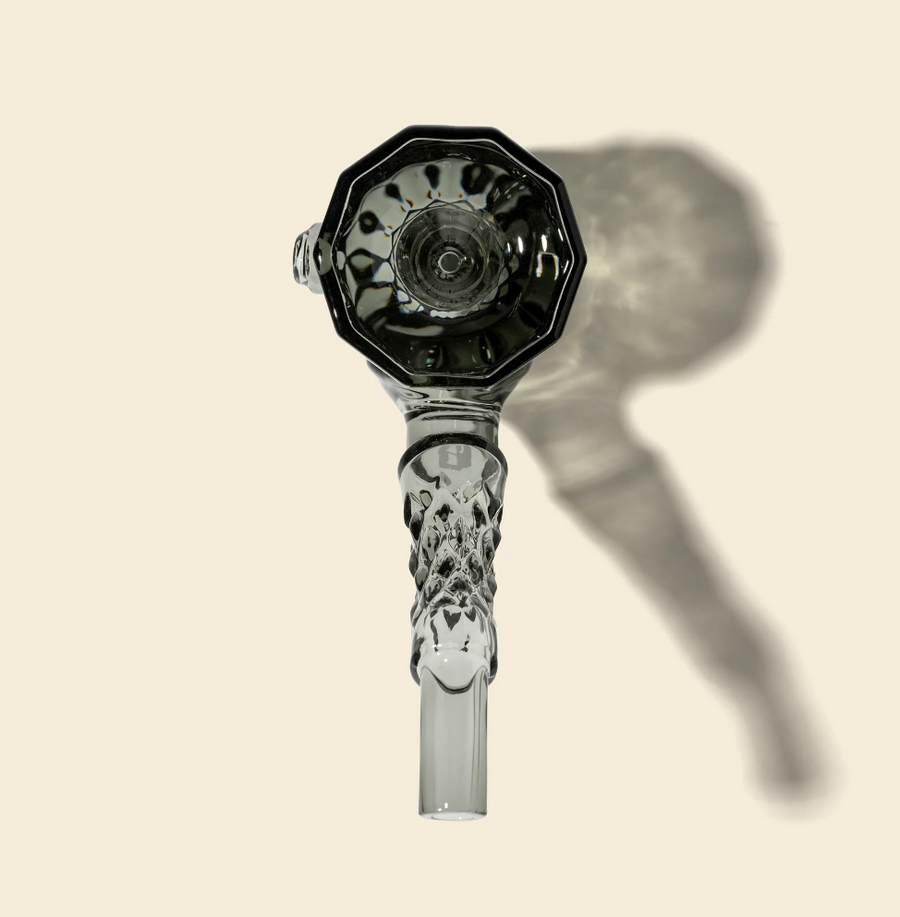 nwtn home highball vintage style hand pipe in charcoal gray bliss shop chicago