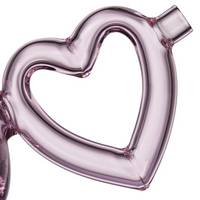 mj arsenal love handle pipe pink glass pipe with heart shaped handle bliss shop chicago