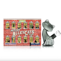 6 inch Hemper alley cat borosilicate glass bong in shape of gray cat sitting bliss shop chicago