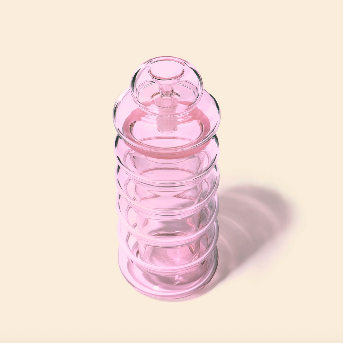 nwtn home bolla 3 piece gravity bong in petal pink bliss shop chicago