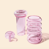 nwtn home bolla 3 piece gravity bong in petal pink bliss shop chicago