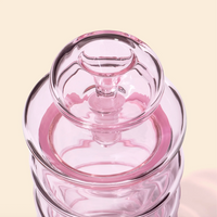 nwtn home bolla 3 piece gravity bong in petal pink bliss shop chicago