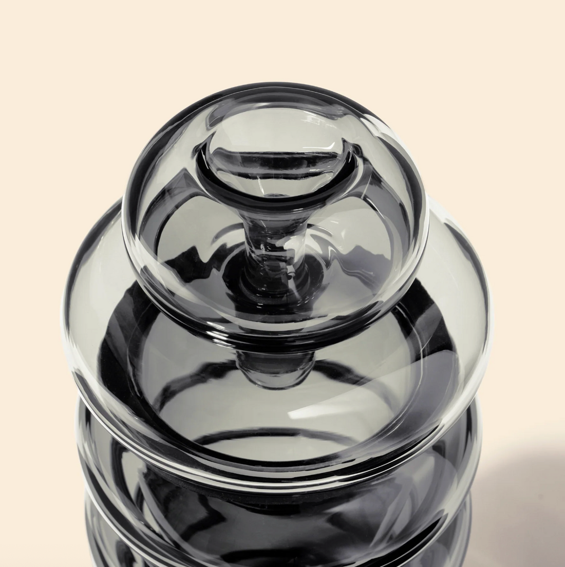 nwtn home bolla 3 piece gravity bong in charcoal gray bliss shop chicago
