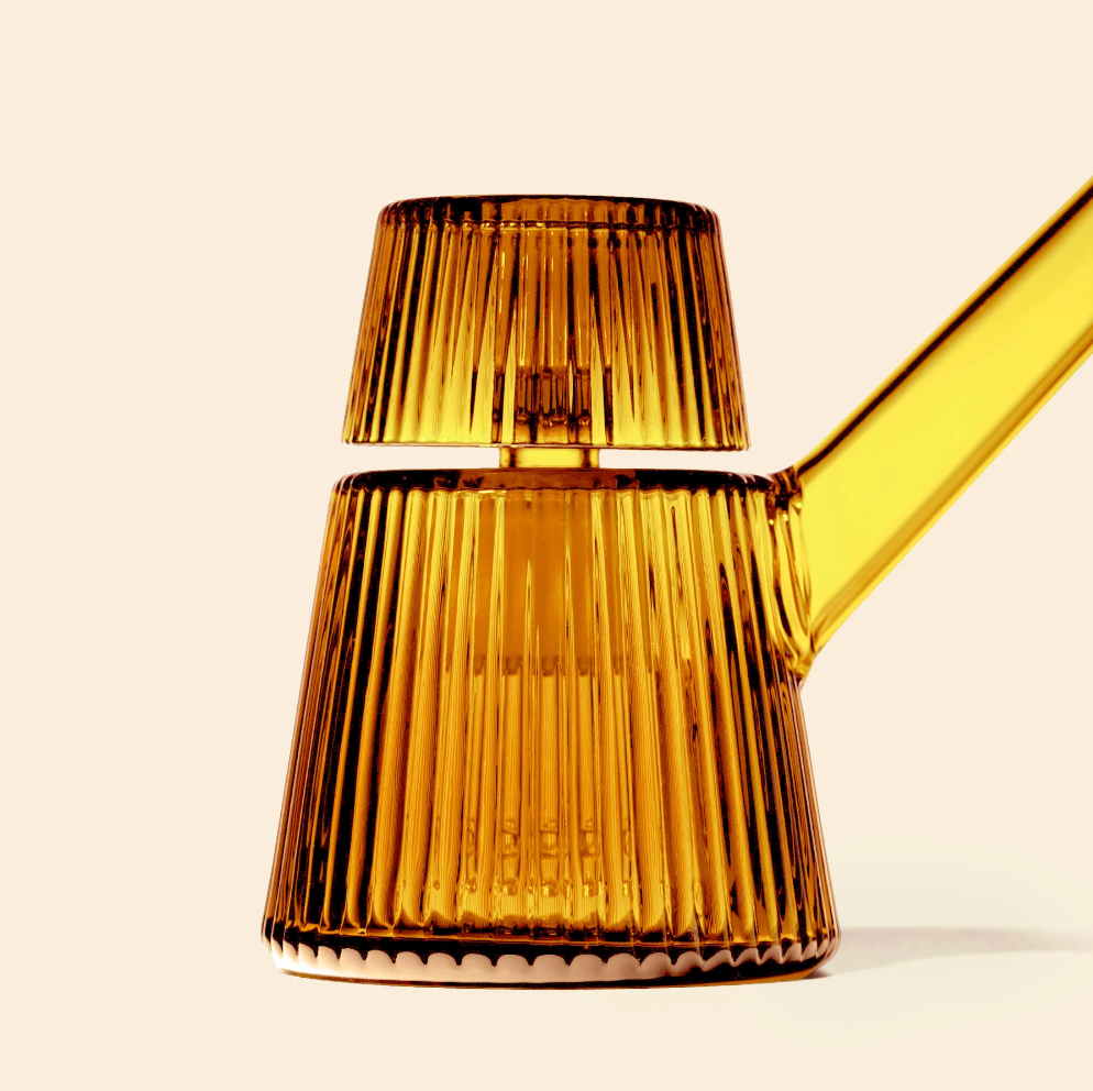 nwtn home deco bubbler in honeycomb golden yellow bliss shop chicago