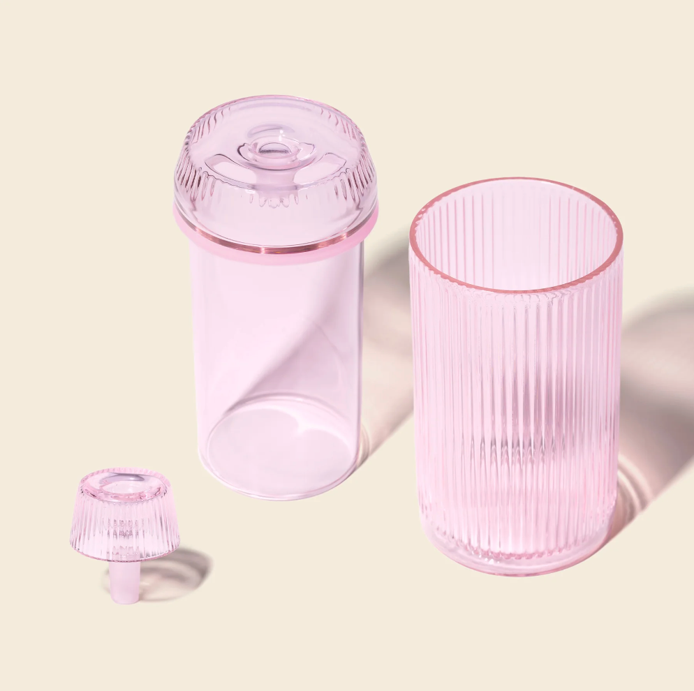 nwtn home deco gravity bong in petal pink bliss shop chicago