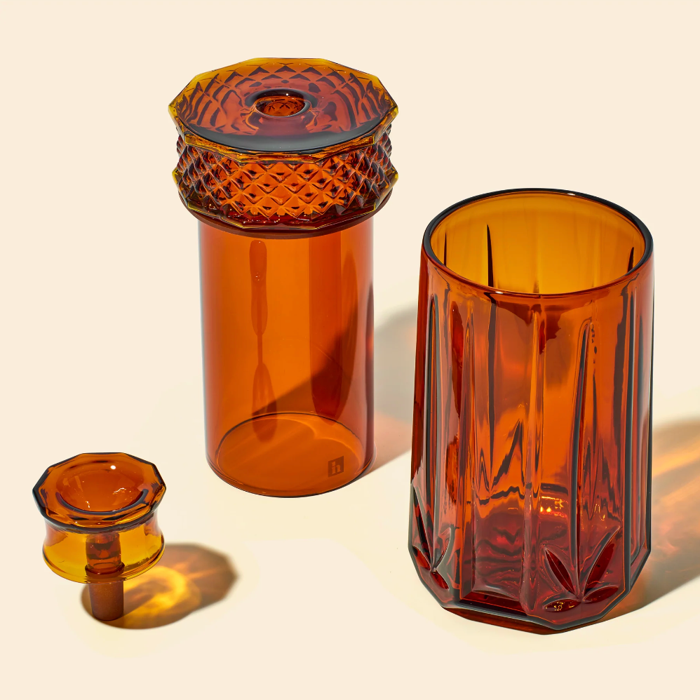nwtn home vintage style highball gravity bong in baltic amber bliss shop 