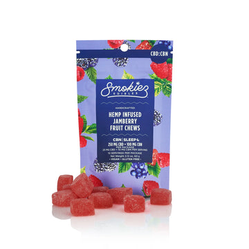 smokiez 10 piece jamberry 250mg cbd 100mg cbn gummies bliss shop chicago