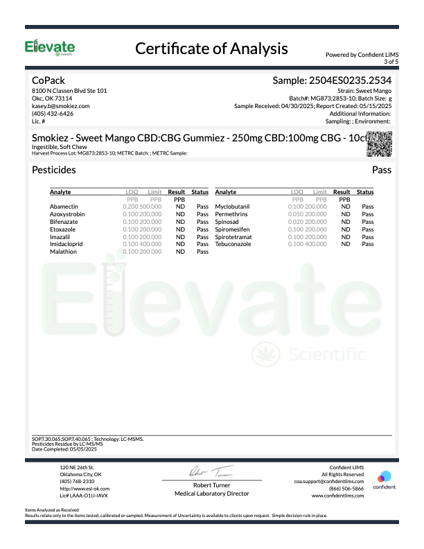 Mango CBD/CBG Gummiez 2.5:1 (10 pcs)