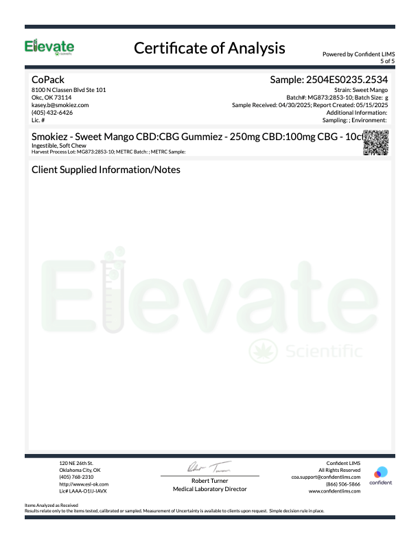 Mango CBD/CBG Gummiez 2.5:1 (10 pcs)