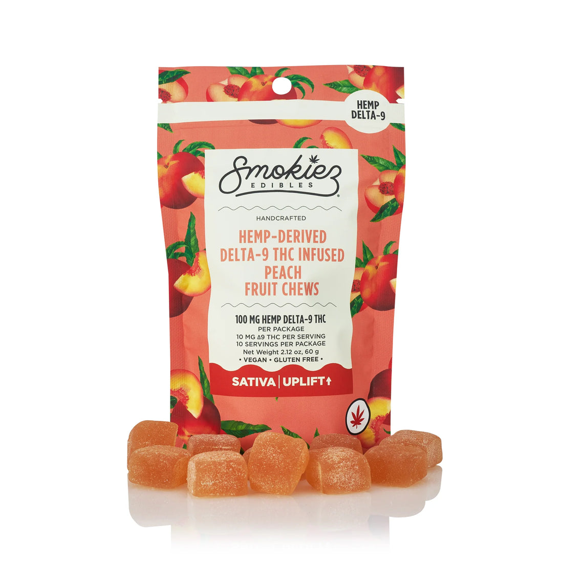 smokiez delta 9 thc sativa peach fruit chews bliss shop chicago