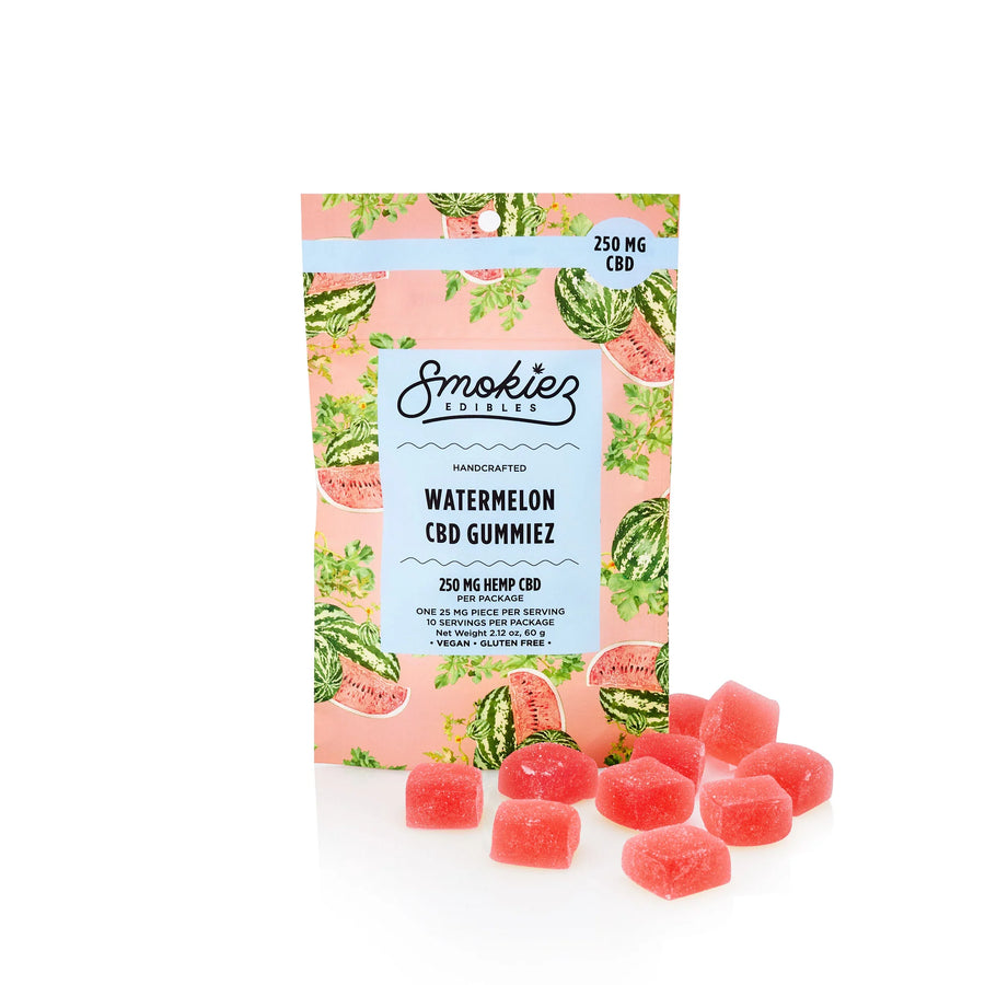 smokiez 10 piece watermelon cbd gummies 250mg bliss shop chicago