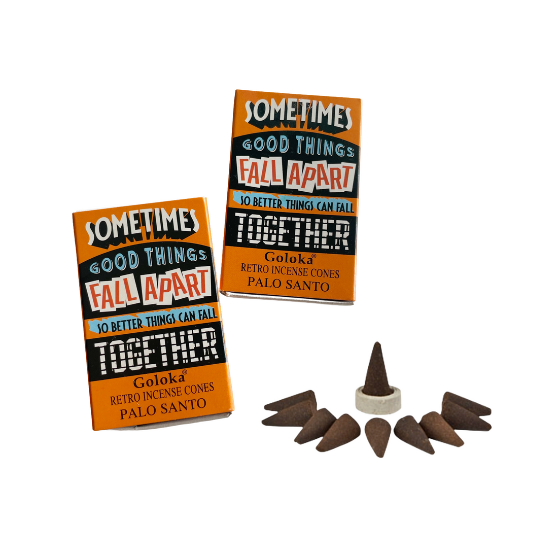 10 pack goloka retro palo santo incense cones bliss shop chicago