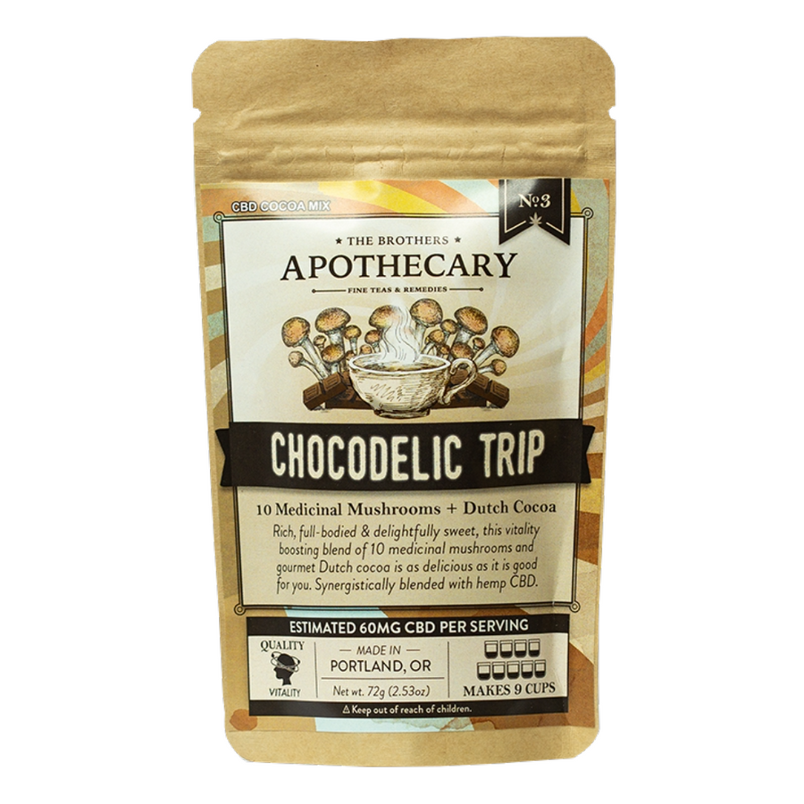 the brothers apothecary chocodelic trip cbd hot chocolate mix bliss shop chicago