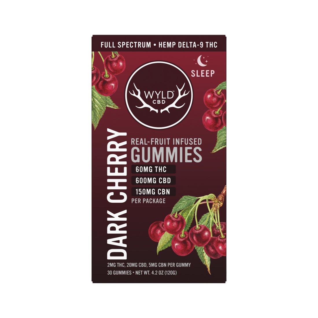 wyld hemp delta 9 cbd cbn thc dark cherry gummies for sleep bliss shop chicago