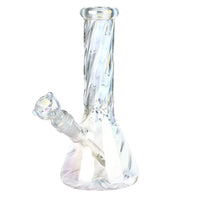 8 inch twisted iridescent beaker bong bliss shop chicago