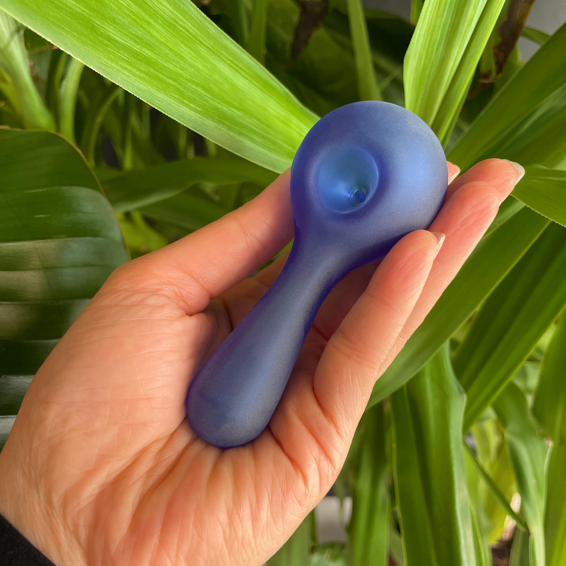 mj arsenal sandblasted pioneer spoon pipe in azure bliss shop chicago