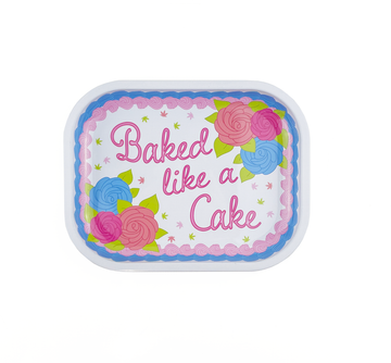 canna style baked like a cake mini metal rolling tray bliss shop chicago 