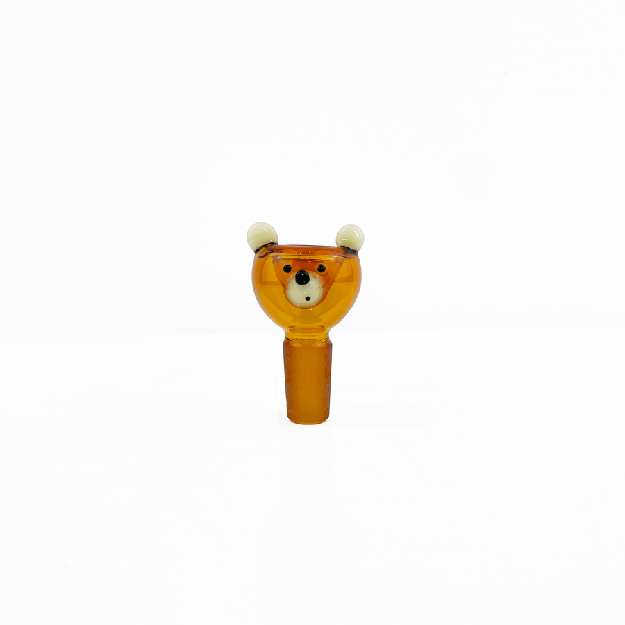 sugarmattys brown bear 14mm male slide for bongs bliss shop chicago