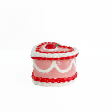 canna style ceramic cake trinket box bliss shop chicago