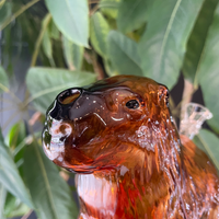 7.5 inch capybara shaped and designed glass bong bliss shop chicago