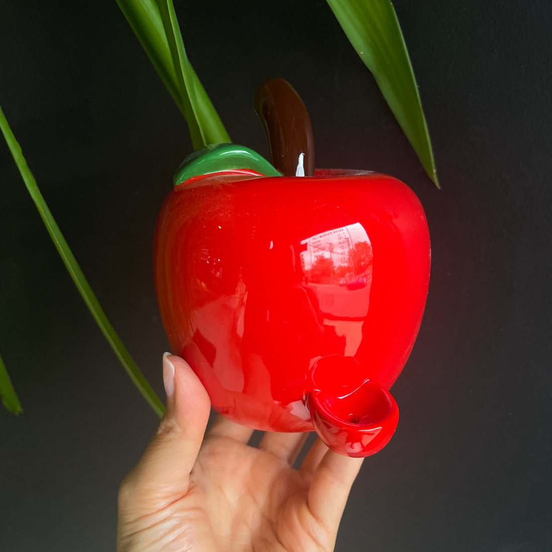 5 inch red apple ceramic pipe bliss shop chicago