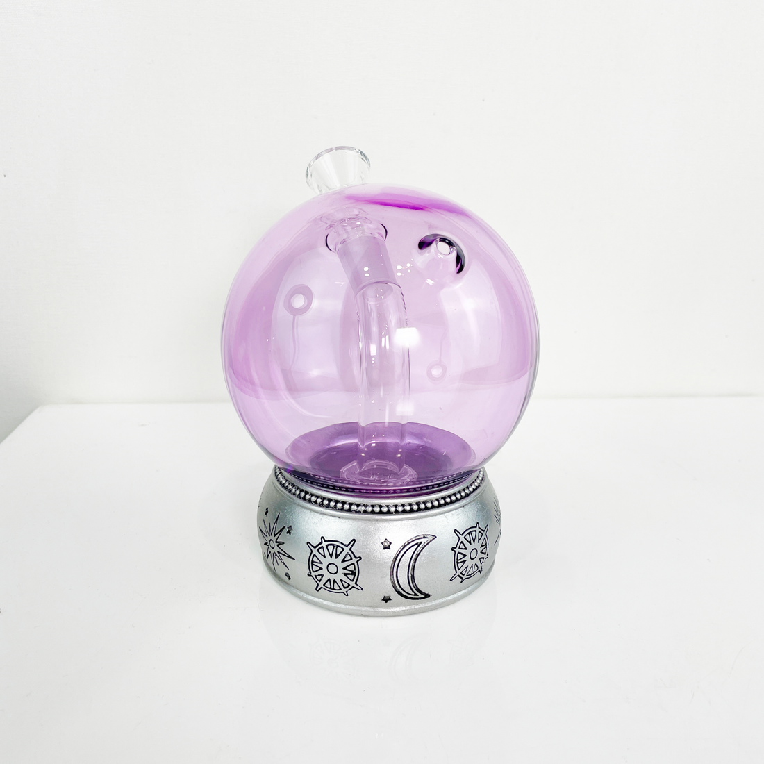 Canna Style Purple Crystal Ball Pipe bliss shop chicago