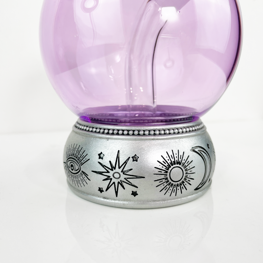 Canna Style Purple Crystal Ball Pipe bliss shop chicago