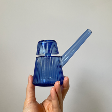 nwtn home deco bubbler in lapis blue bliss shop chicago