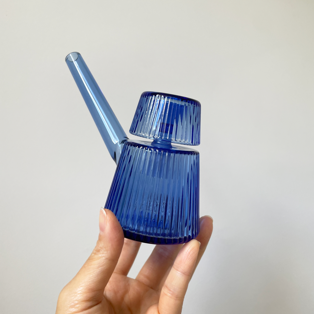nwtn home deco bubbler in lapis blue bliss shop chicago