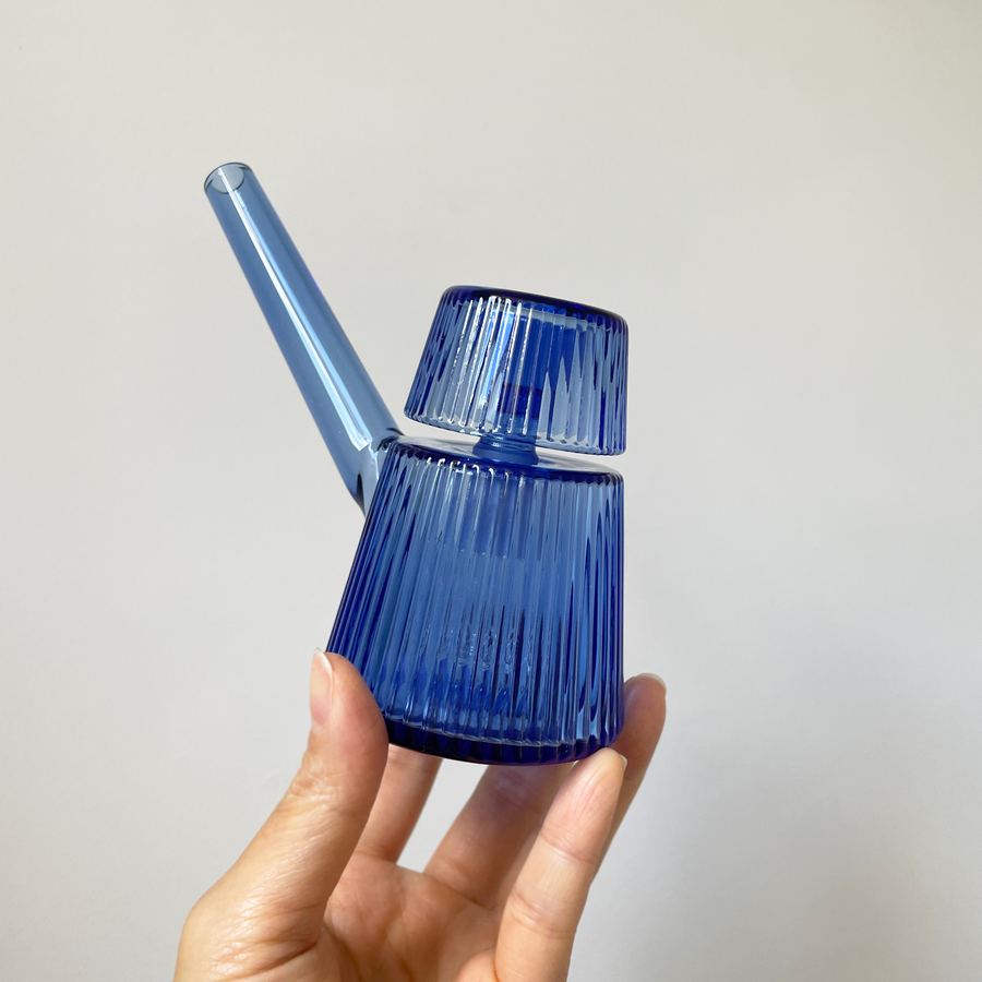 nwtn home deco bubbler in lapis blue bliss shop chicago