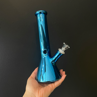 10 inch blue chrome beaker bong bliss shop chicago