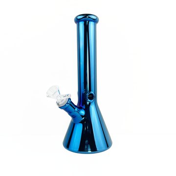 10 inch blue chrome beaker bong bliss shop chicago