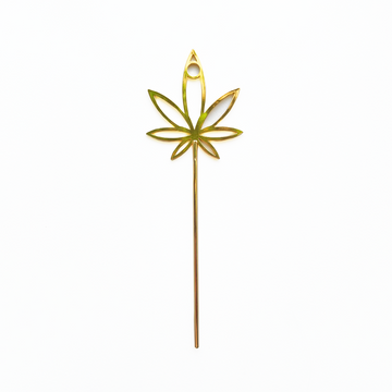 high society collection gold weed leaf joint holder bliss shop chicago