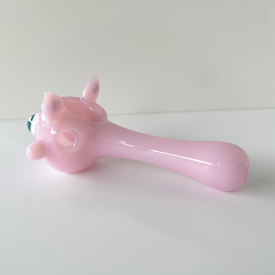 sugarmattys pink hand pipe with pokemon jigglypuff design bliss shop chicago