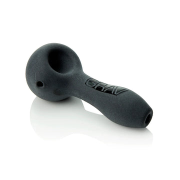 Sandblasted Spoon Pipe - Black