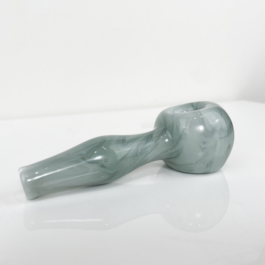 gray glass hand pipe bliss shop chicago