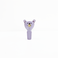 sugarmattys purple bear 14mm male slide for bongs bliss shop chicago