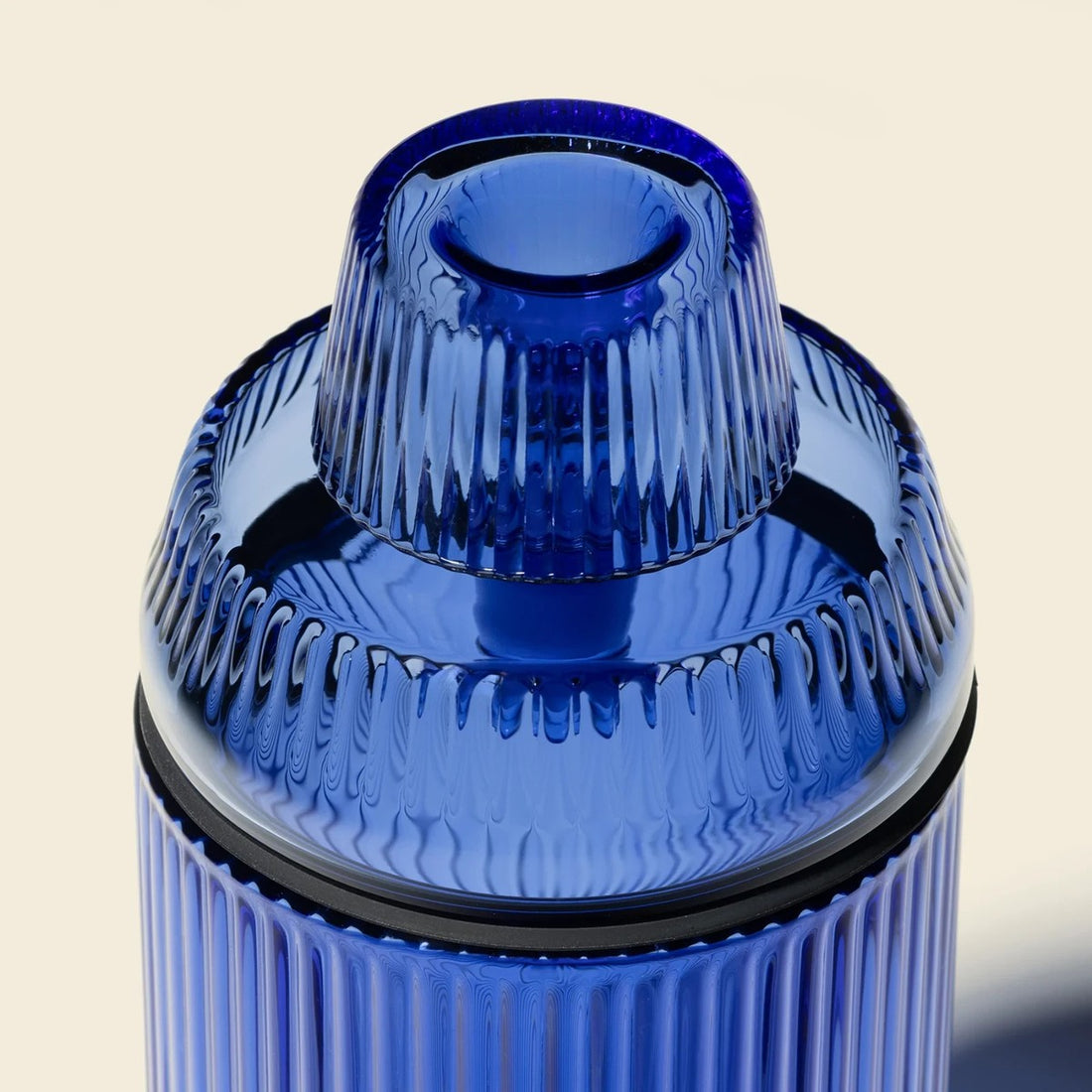 nwtn home 3 piece deco gravity bong in lapis blue bliss shop chicago