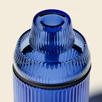 nwtn home 3 piece deco gravity bong in lapis blue bliss shop chicago