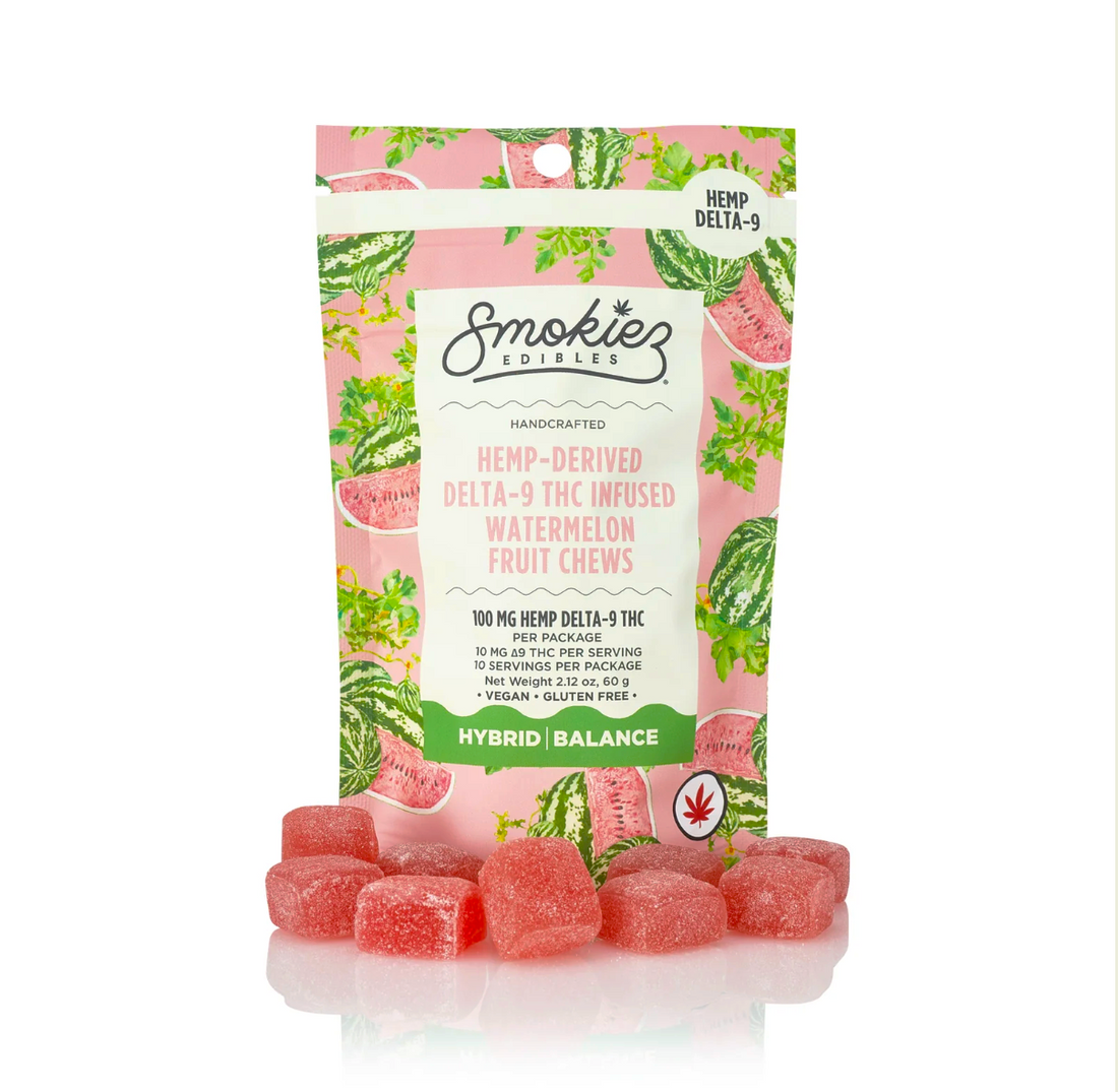 smokiez delta 9 thc hybrid watermelon fruit chews bliss shop chicago